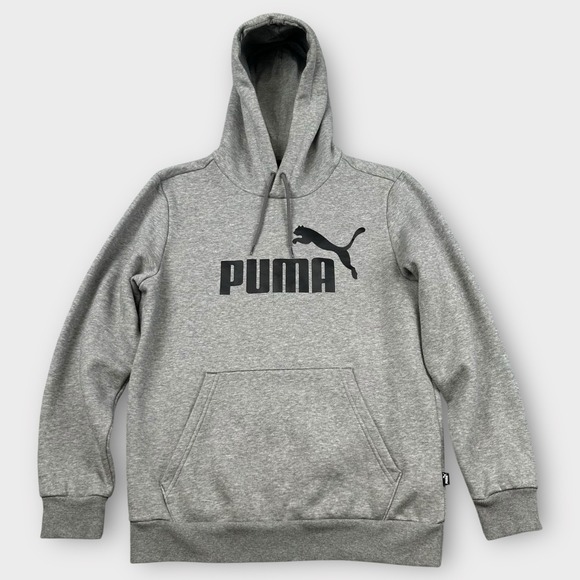 Puma Other - PUMA Essentials No 1 Logo Hoodie Mens S Gray Pullover Athletic Streetwear Sporty